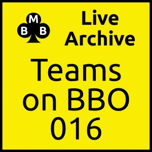 Live archive teams on bbo 16