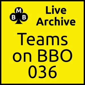 Live archive teams on bbo 36