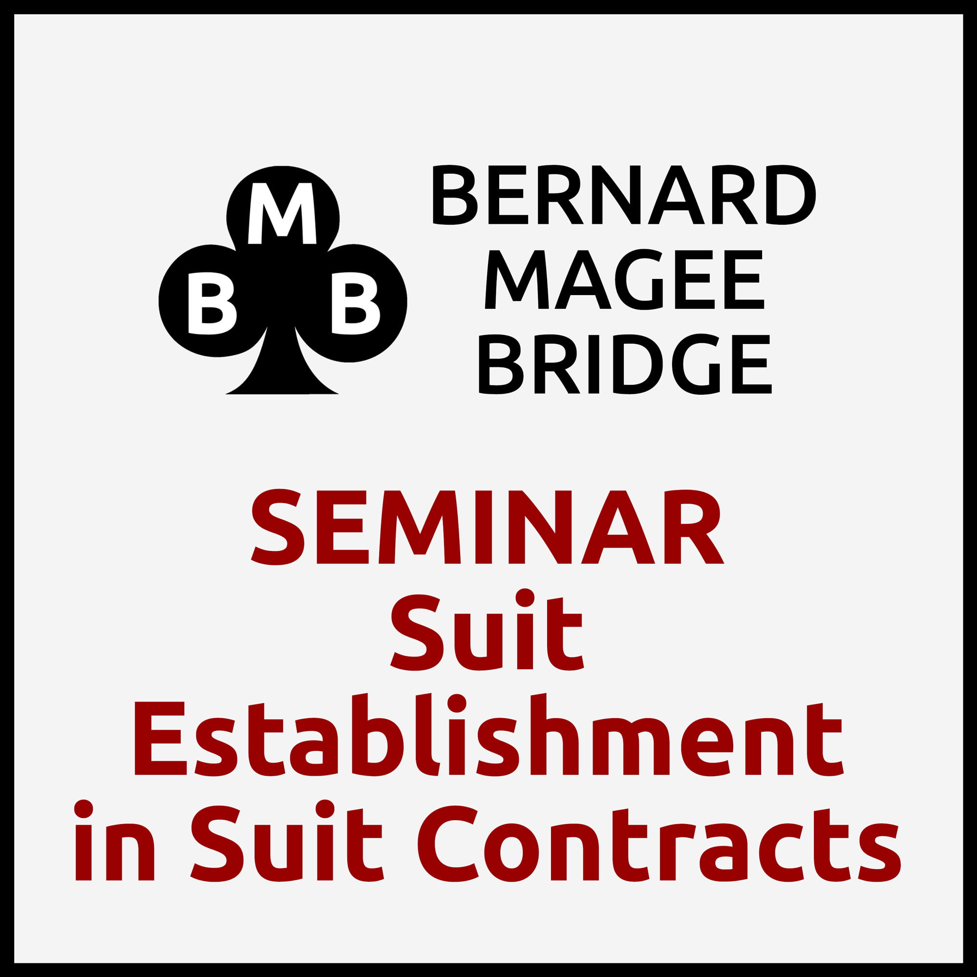 Seminar 16 - Suit Establishment in Suit Contracts - Seminar & Set Hands