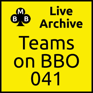 Teams on BBO 41 - Wed 24 Feb 21