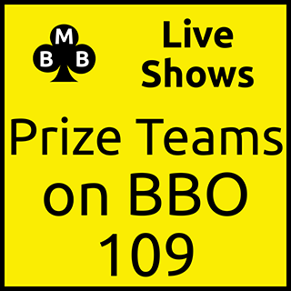 Teams on BBO 109 - Wed 27 Jul 22