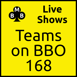 Teams on BBO 168 - Wed 13 September 23