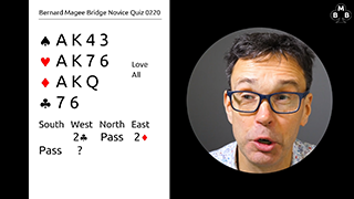 256a Novice Bidding Quiz